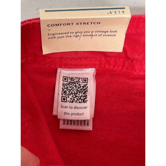 Universal Thread High-Rise Sailor Denim Shorts Sz 6 Red NWT - Picture 3 of 6